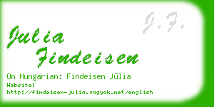 julia findeisen business card